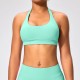 Women Fashion Sexy Solid Color Halter-Neck Backless Sports Yoga Top Bra