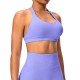 Women Fashion Sexy Solid Color Halter-Neck Backless Sports Yoga Top Bra