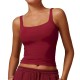 Women Fashion Casual Solid Color Tight Quick-Drying Yoga Tank Top