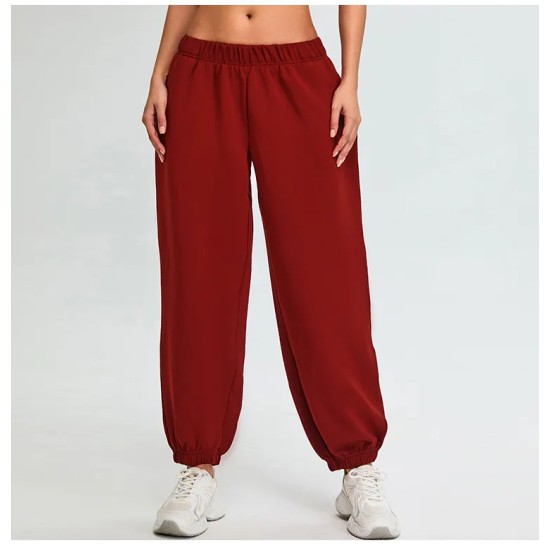 Women Fashion Casual Solid Color Loose Pants