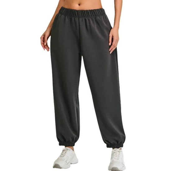 Women Fashion Casual Solid Color Loose Pants