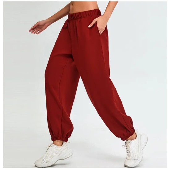 Women Fashion Casual Solid Color Loose Pants