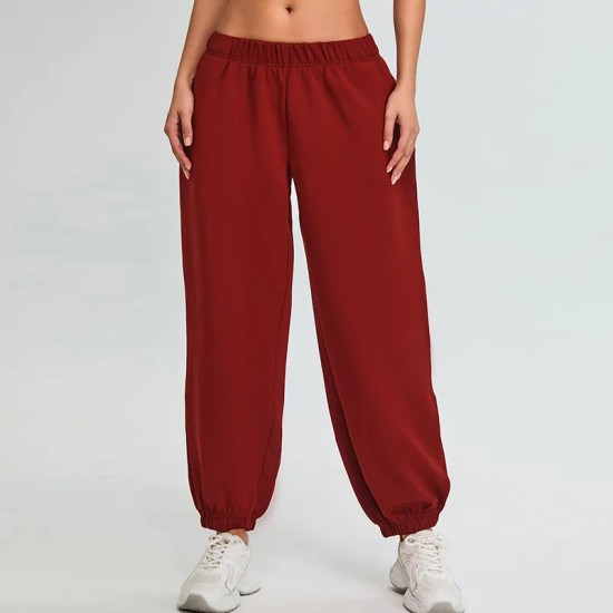 Women Fashion Casual Solid Color Loose Pants
