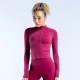 Women Fashion Casual Solid Color Long-Sleeve Zipper Sports Jacket