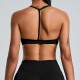 Women Fashion Solid Color Seamless Backless Quick-Drying Sports Yoga Bra
